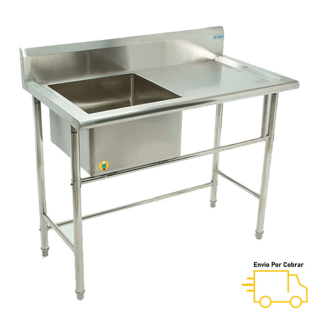 Fregadero Sencillo en Acero Inxidable MIGSA - BN-S09-Fregaderos-MIGSA-ElLugarDelChef.com