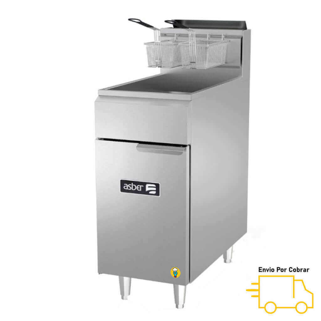 Freidora a Gas ASBER - AEF-50-S-Freidoras-ASBER-ElLugarDelChef.com