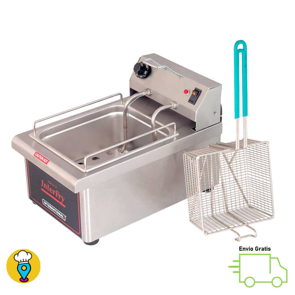 Freidora Eléctrica International F5L-E - Capacidad de 5 Litros-Freidoras Eléctricas-INTERNATIONAL-ElLugarDelChef.com