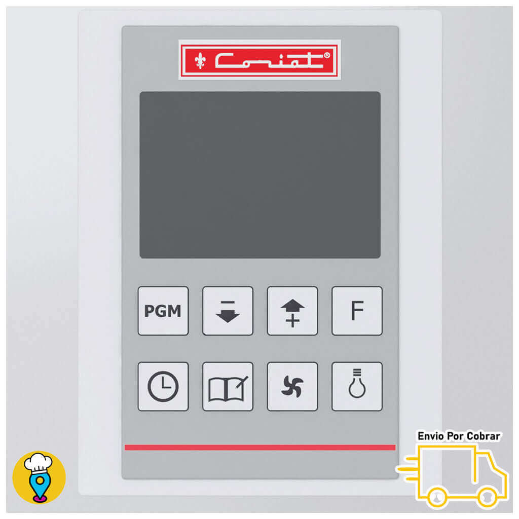 Control digital del horno industrial de gas Coriat HC-35-C Petit, temperatura 50 a 250 C