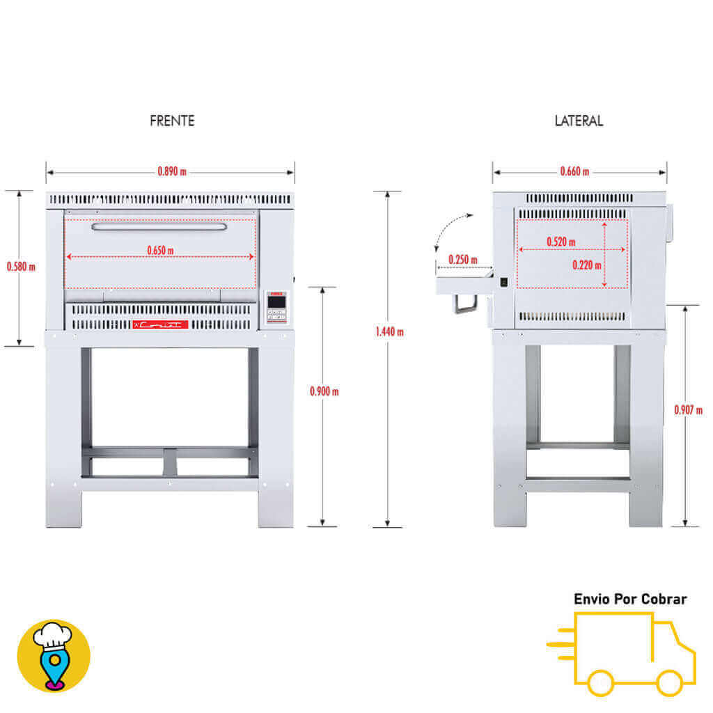 Horno Pizzero CORIAT - PIZZINO-1 PETIT-Hornos para Pizzas-CORIAT-ElLugarDelChef.com