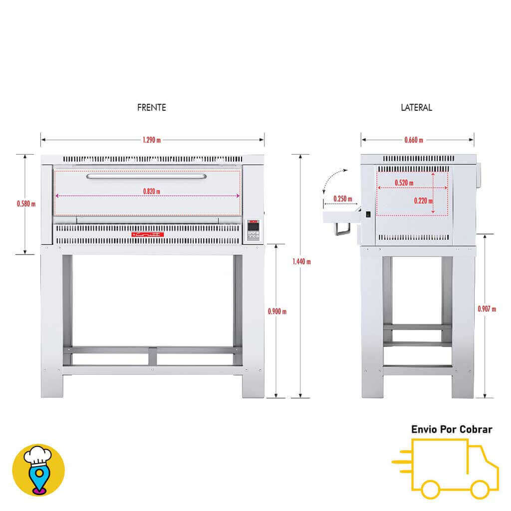 Horno Pizzero CORIAT - PIZZINO-2 PETIT-Hornos para Pizzas-CORIAT-ElLugarDelChef.com