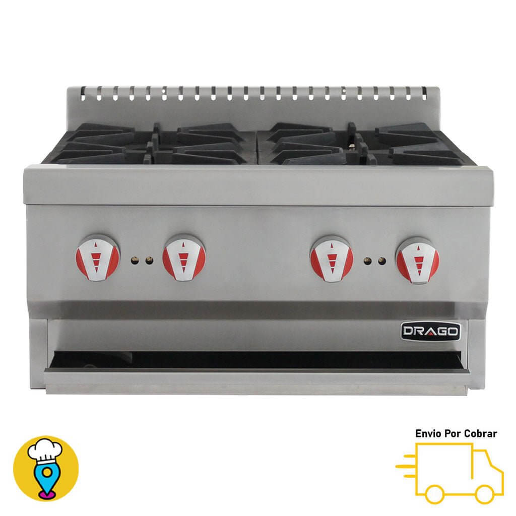 Parrilla 4 Quemadores DRAGO - CG-40-Parrillas a Gas-DRAGO-ElLugarDelChef.com