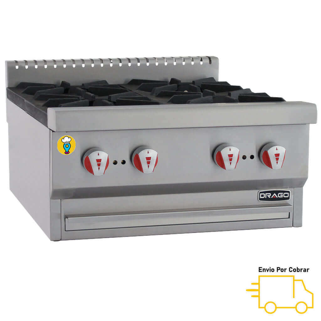 Parrilla 4 Quemadores DRAGO - CG-40-Parrillas a Gas-DRAGO-ElLugarDelChef.com