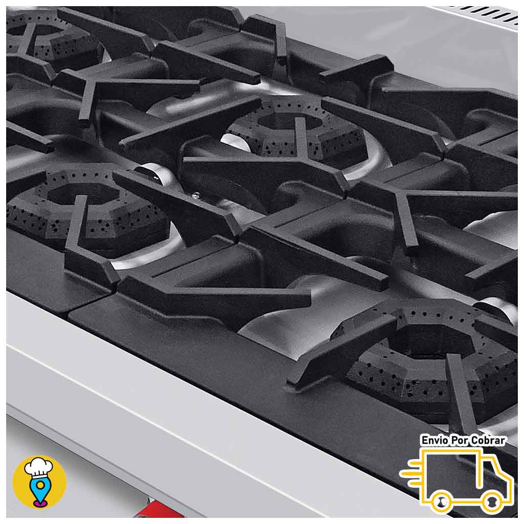 Parrilla 6 Quemadores CORIAT - PCV-6 HD-Parrillas a Gas-CORIAT-ElLugarDelChef.com