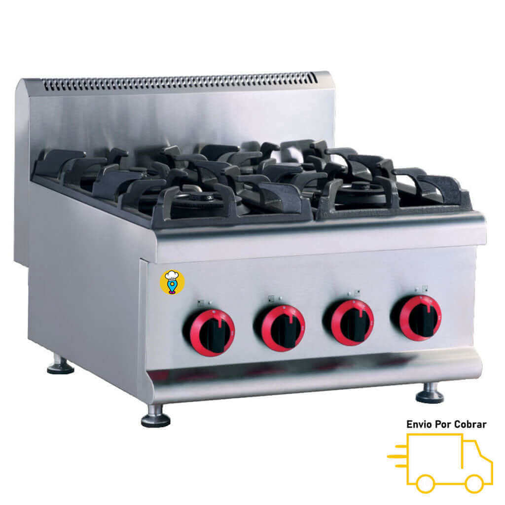 Parrilla de 4 Quemadores Modular a Gas MIGSA - HGR-605-Parrillas a Gas-MIGSA-ElLugarDelChef.com