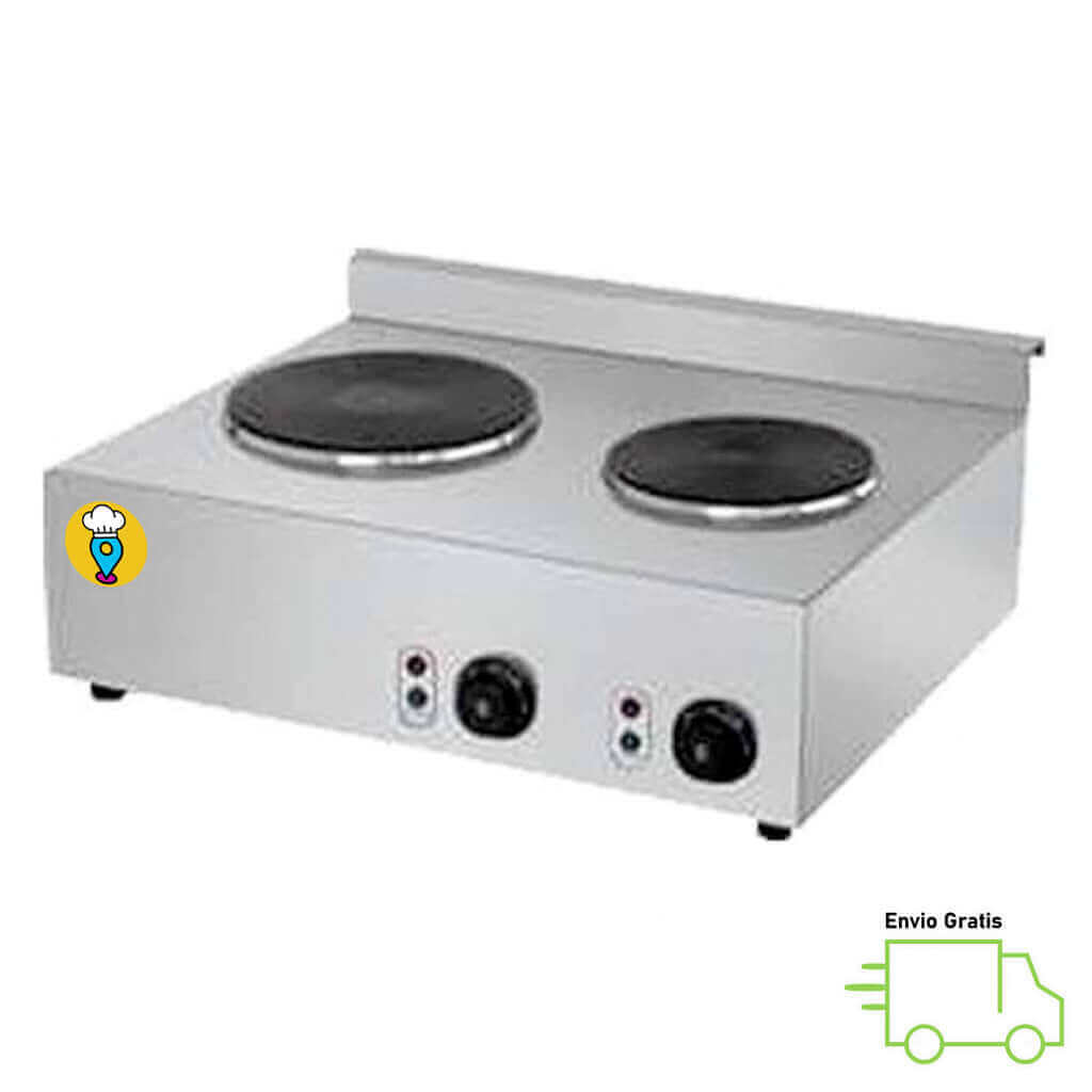 Parrilla Eléctrica de 2 Secciones MIGSA - HSC-2205-Parrillas Eléctricas-MIGSA-ElLugarDelChef.com