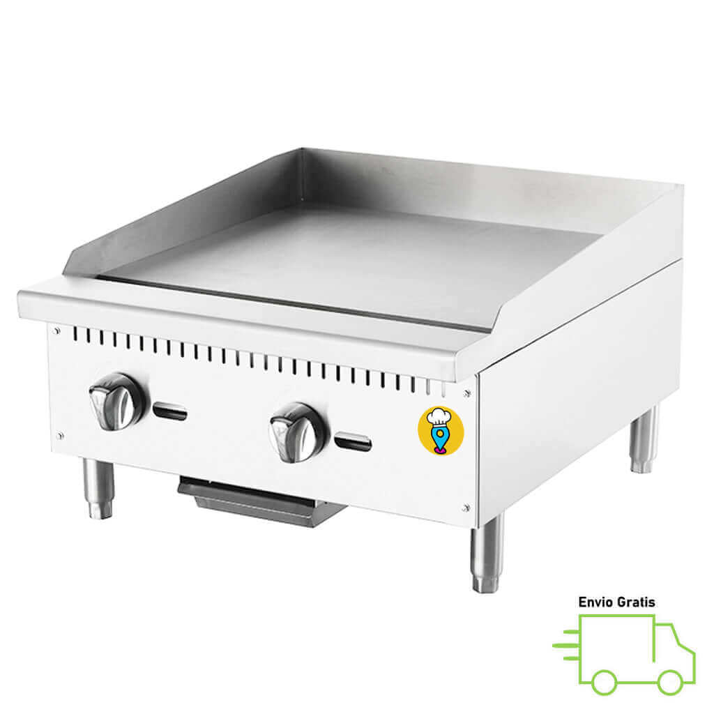 Plancha Comercial a Gas 2 Quemadores MIGSA - MGRG-24-MG-Planchas a Gas-MIGSA-ElLugarDelChef.com