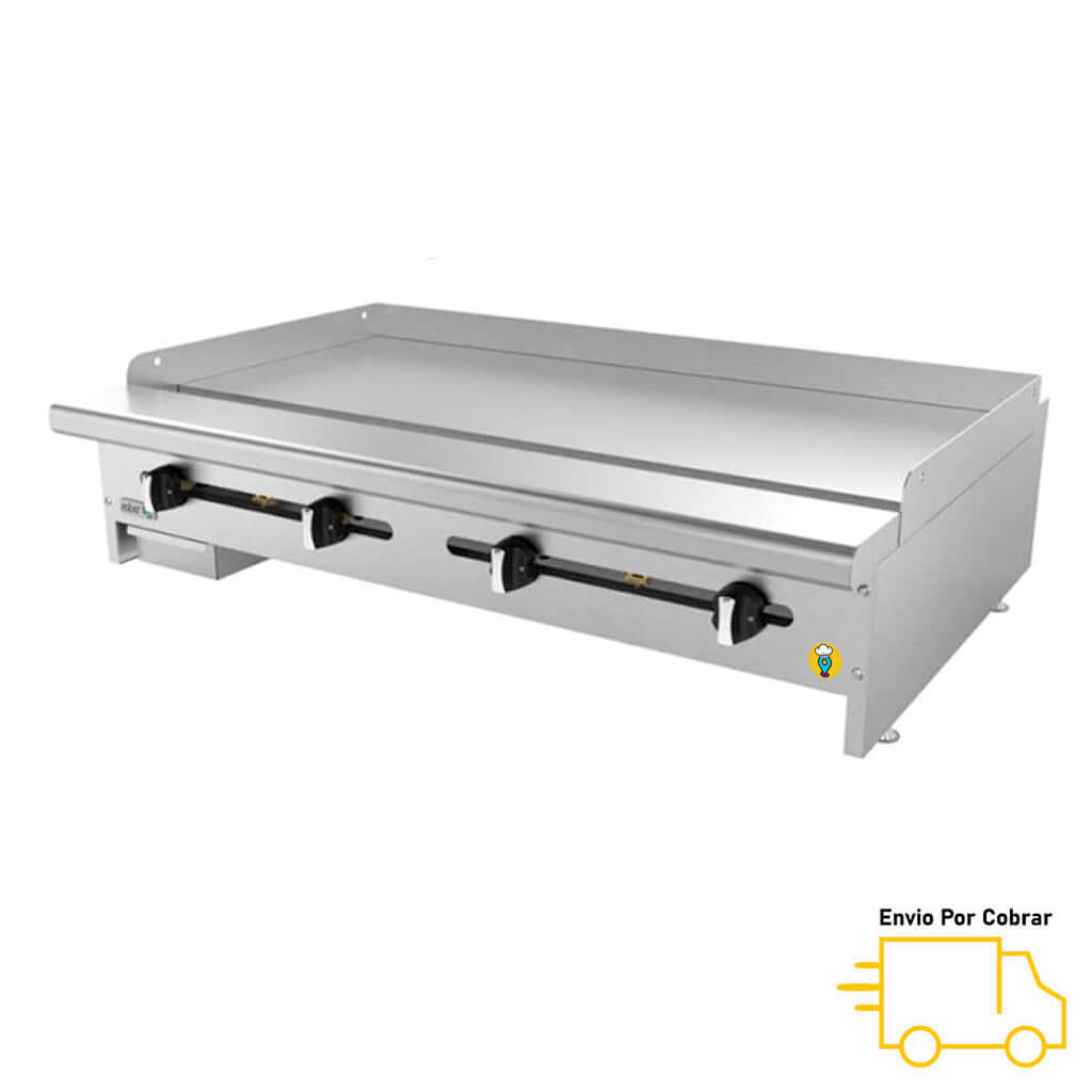 Plancha Lisa a Gas Placa de 3/4" ASBER - AEMG-48-H-Planchas-ASBER-ElLugarDelChef.com