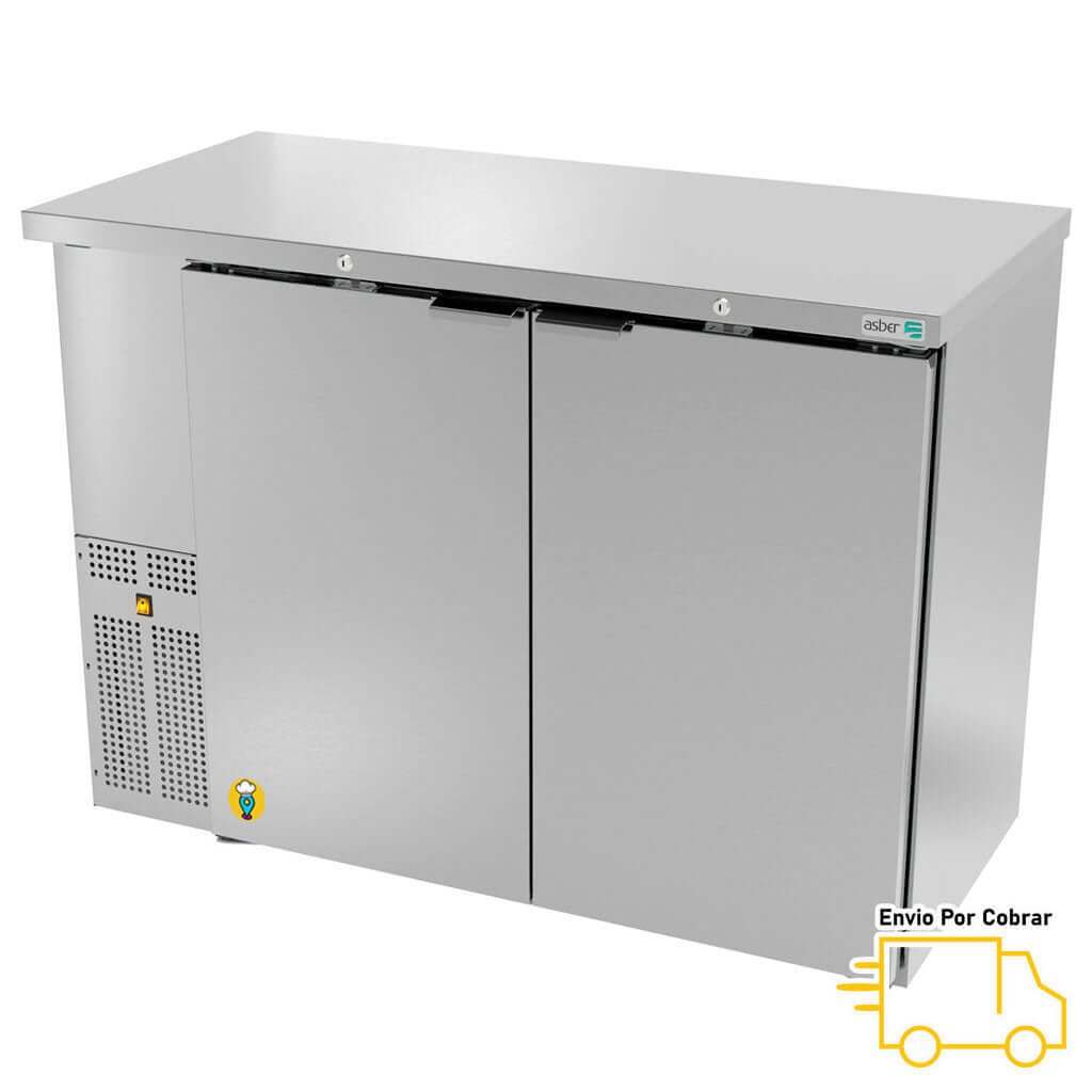 Refrigerador Contrabarra en Acero Inoxidable ASBER - ABBC-24-48S HC-Refrigeradores Contrabarra-ASBER-ElLugarDelChef.com