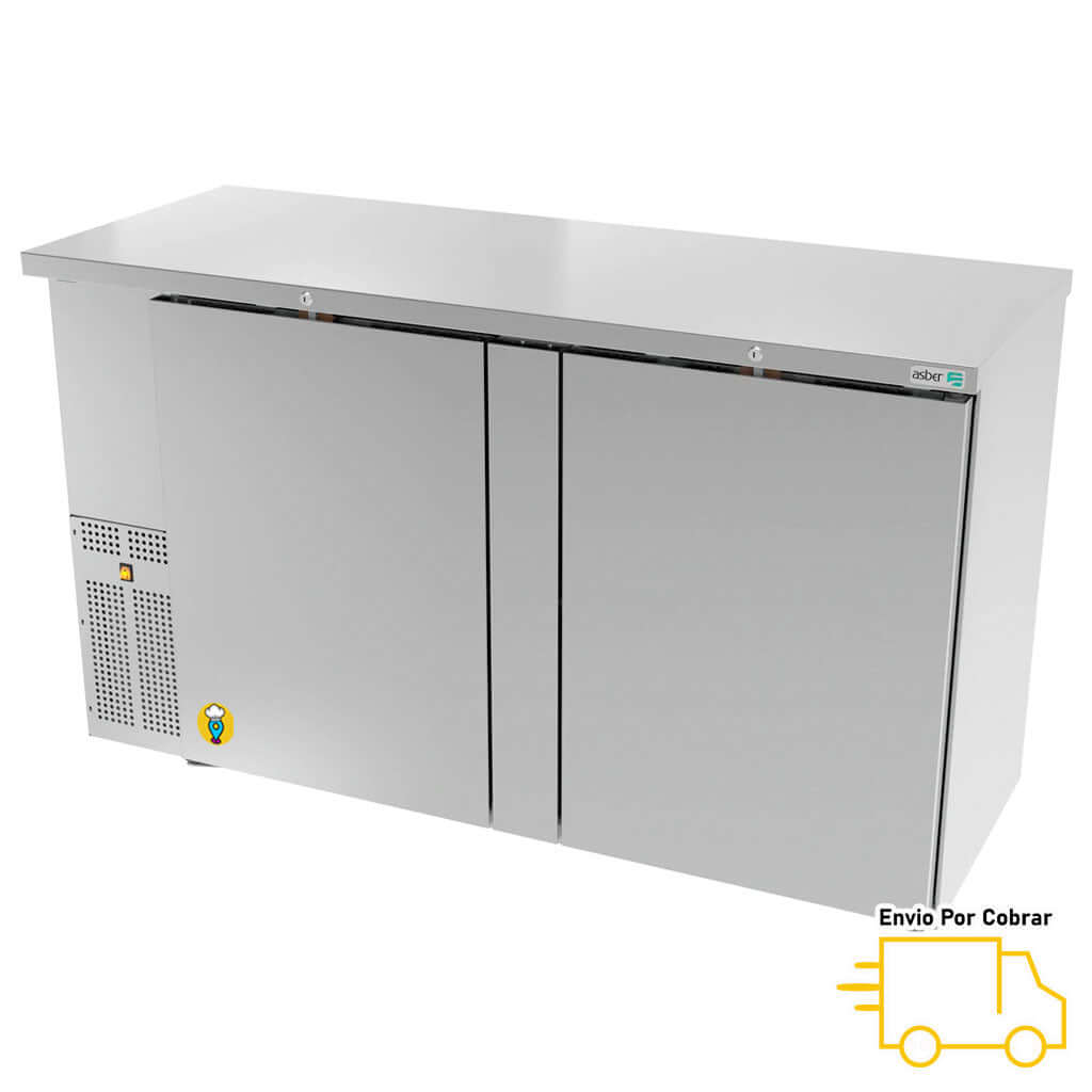 Refrigerador Contrabarra en Acero inoxidable ASBER - ABBC-24-60S HC-Refrigeradores Contrabarra-ASBER-ElLugarDelChef.com