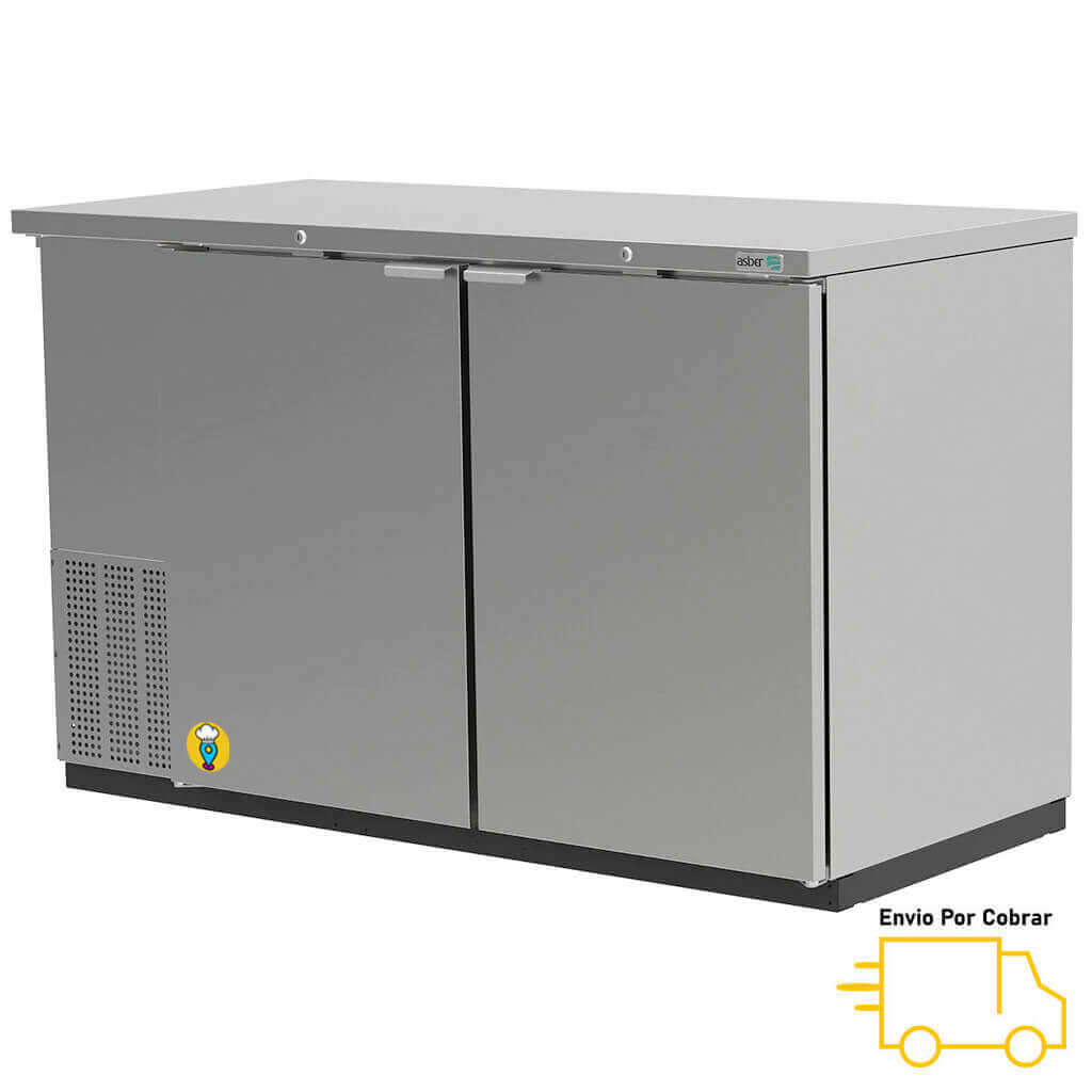 Refrigerador Contrabarra en Acero Inoxidable ASBER - ABBC-58S HC-Refrigeradores Contrabarra-ASBER-ElLugarDelChef.com