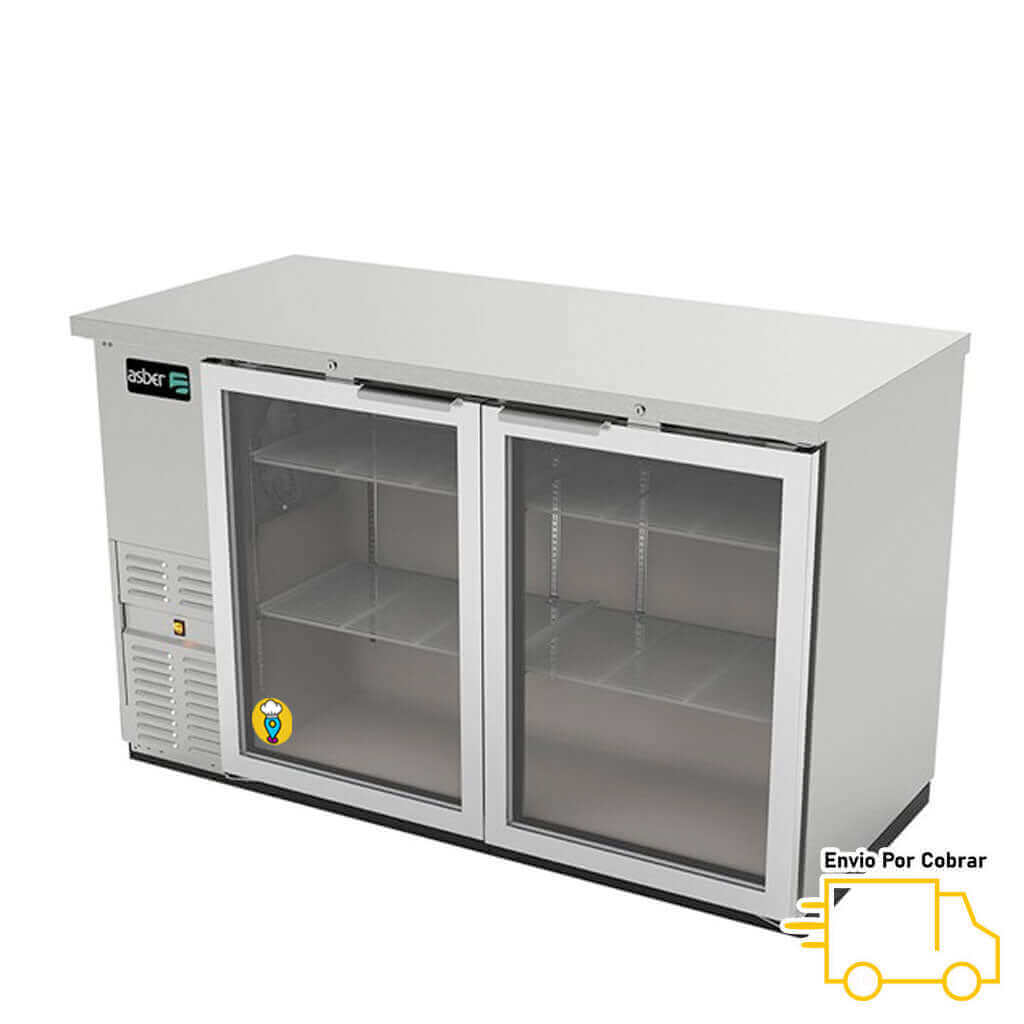 Refrigerador Contrabarra en Acero Inoxidable ASBER - ABBC-58SG HC-Refrigeradores Contrabarra-ASBER-ElLugarDelChef.com