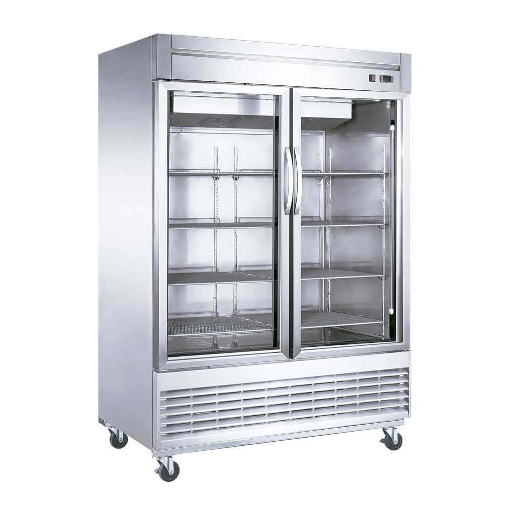 Refrigerador puerta de Cristal 47 pies Migsa - UR54C2G-Refrigeradores en Acero Inoxidable-MIGSA-ElLugarDelChef.com