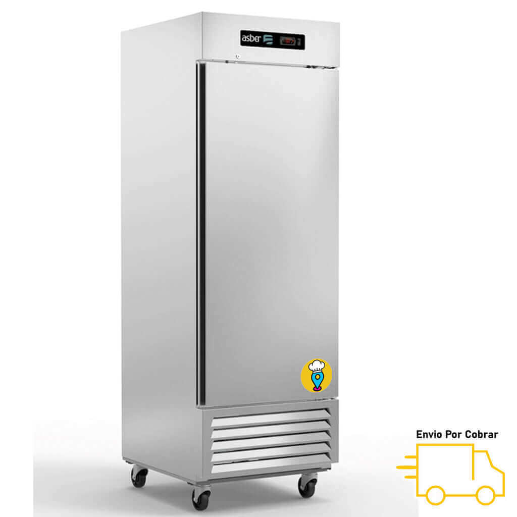 Refrigerador Puerta Sólida 23 pies ASBER - ARR-23HC-Refrigeradores en Acero Inoxidable-ASBER-ElLugarDelChef.com