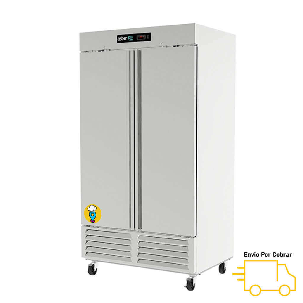 Refrigerador Puerta Sólida 37 pies ASBER - ARR-37HC-Refrigeradores en Acero Inoxidable-ASBER-ElLugarDelChef.com