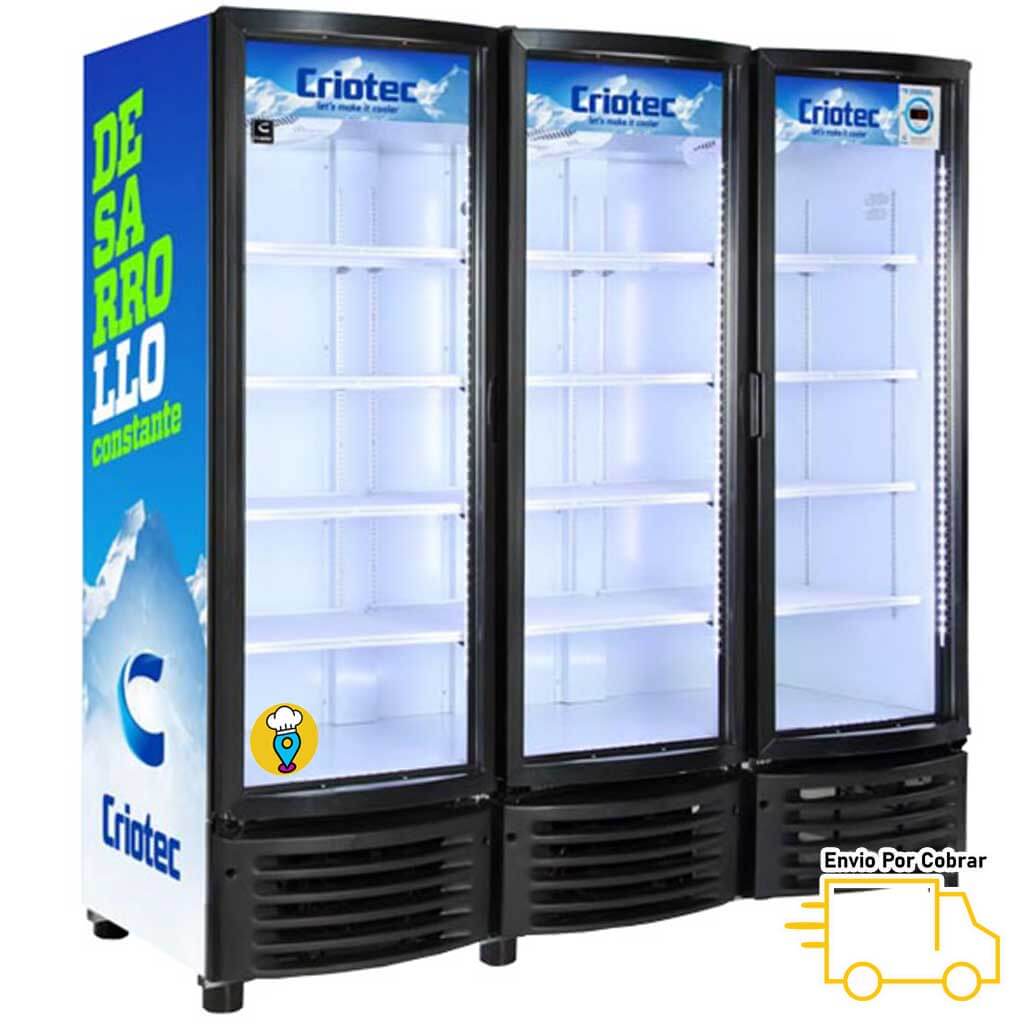 Refrigerador Puertas de Cristal CRIOTEC - CFX-64-3P-Refrigeradores Puerta de Cristal-CRIOTEC-ElLugarDelChef.com
