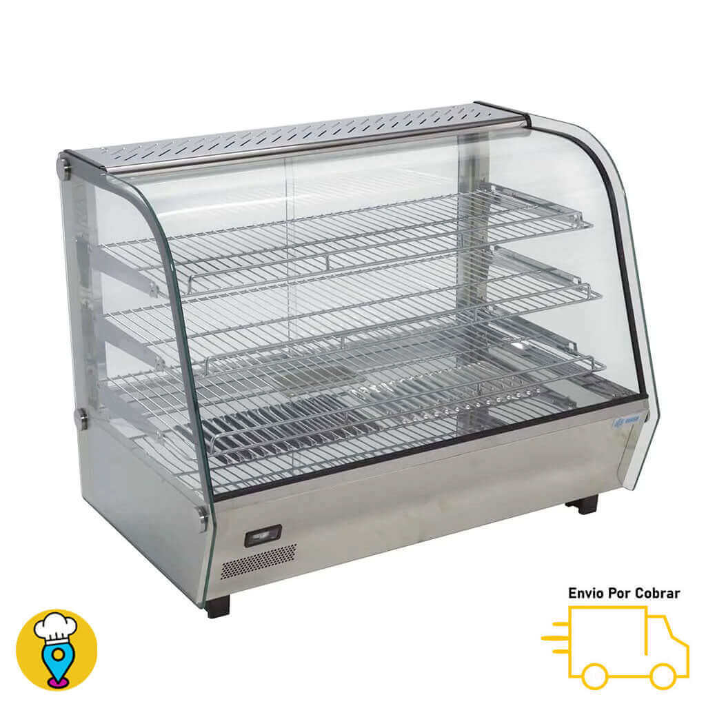 Vitrina Caliente Sobre Mostrador MIGSA - RTR-160L-Exhibidores Calientes-MIGSA-ElLugarDelChef.com