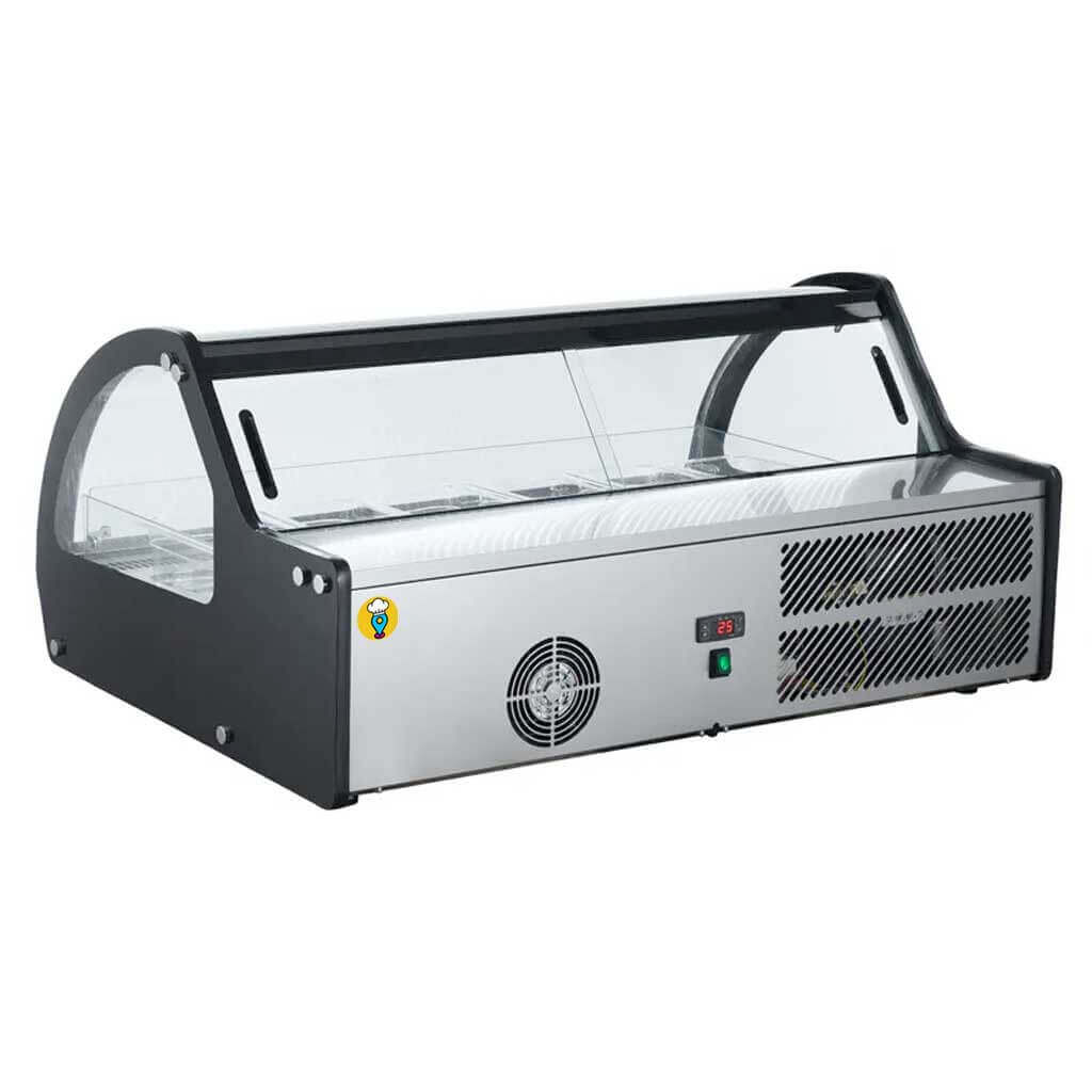 Vitrina para Helados de 6 Insertos Migsa modelo RTD-122L-1: Mantén tus Helados Frescos y Atrae a tus Clientes-Vitrinas para Helados-MIGSA-ElLugarDelChef.com