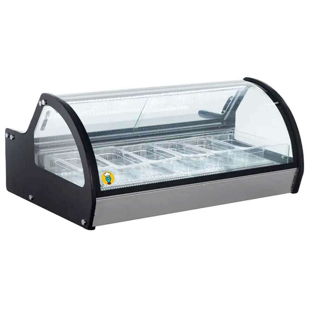 Vitrina para Helados de 6 Insertos Migsa modelo RTD-122L-1: Mantén tus Helados Frescos y Atrae a tus Clientes-Vitrinas para Helados-MIGSA-ElLugarDelChef.com